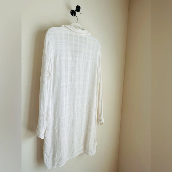 Splendid Sandbar Stripe Lace Up Dress in Natural - Size M - Picture 9 of 12